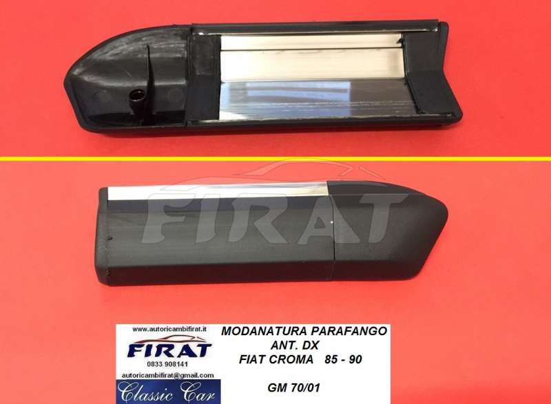 MODANATURA PARAFANGO FIAT CROMA 85 - 90 ANT.DX